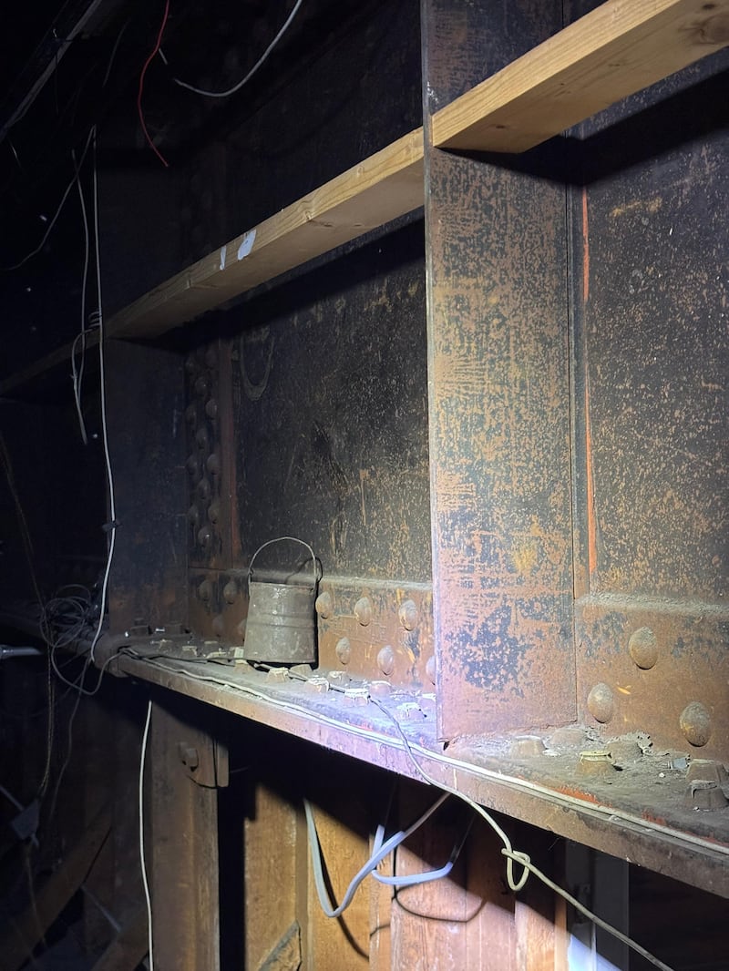 Tin cup found during the refurbishment of the picture house in Belfast. Photograph: The Strand/PA Wire
