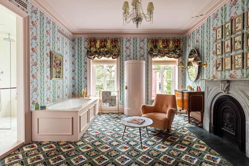 Lily Allen's Brooklyn brownstone. Photograph: Hayley Allen Day/Gambino Group
