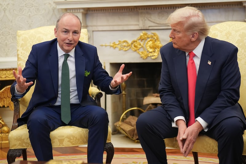 Taoiseach Micheál Martin recently met with US President Donald Trump at the White House for St Patrick's Day. Photograph: Niall Carson/PA Wire