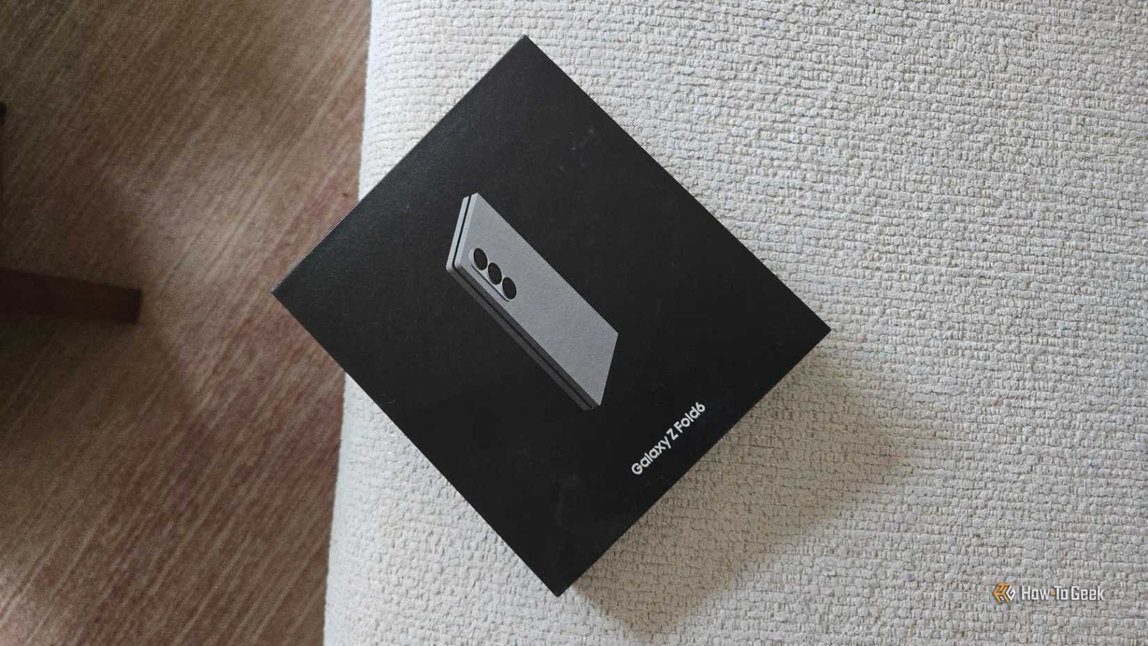 A box for the Samsung Galaxy Z Fold 6
