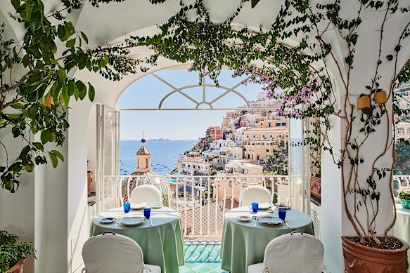 Le Sirenuse, a hotel on the Amalfi Coast, is a favourite of interior designer Nina Maya. 