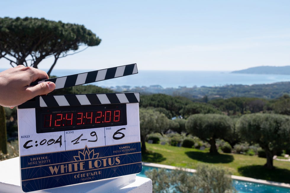The White Lotus season 4 clapperboard for the white lotus season 4