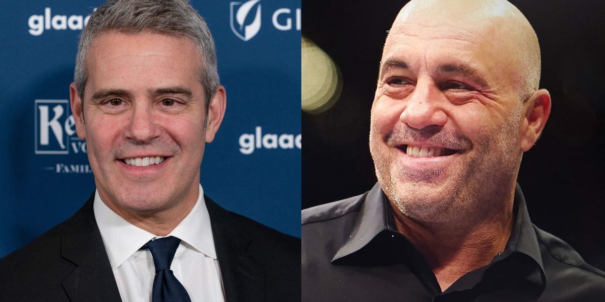 Andy Cohen slams 'f—king idiot' Joe Rogan over politics