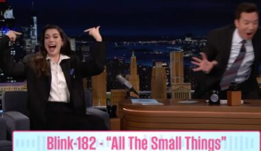 'The Tonight Show' Erupts When Anne Hathaway Sings Blink-182 Backwards