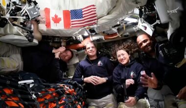 The first live stream took place aboard Orion