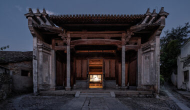 atelier guo inserts cinema into an ancestral hall in china