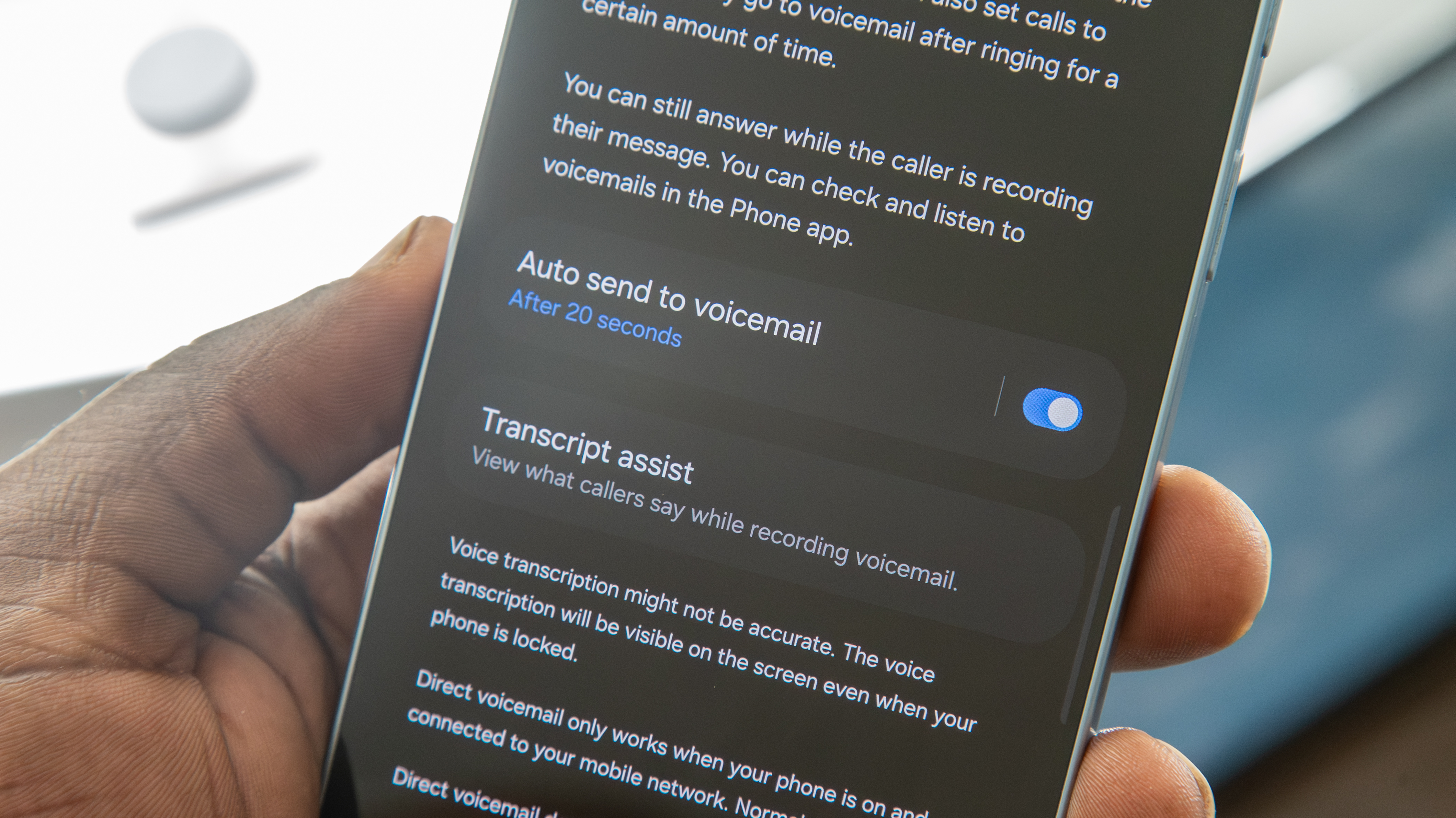 Direct Voicemail on the Galaxy 26 Plus
