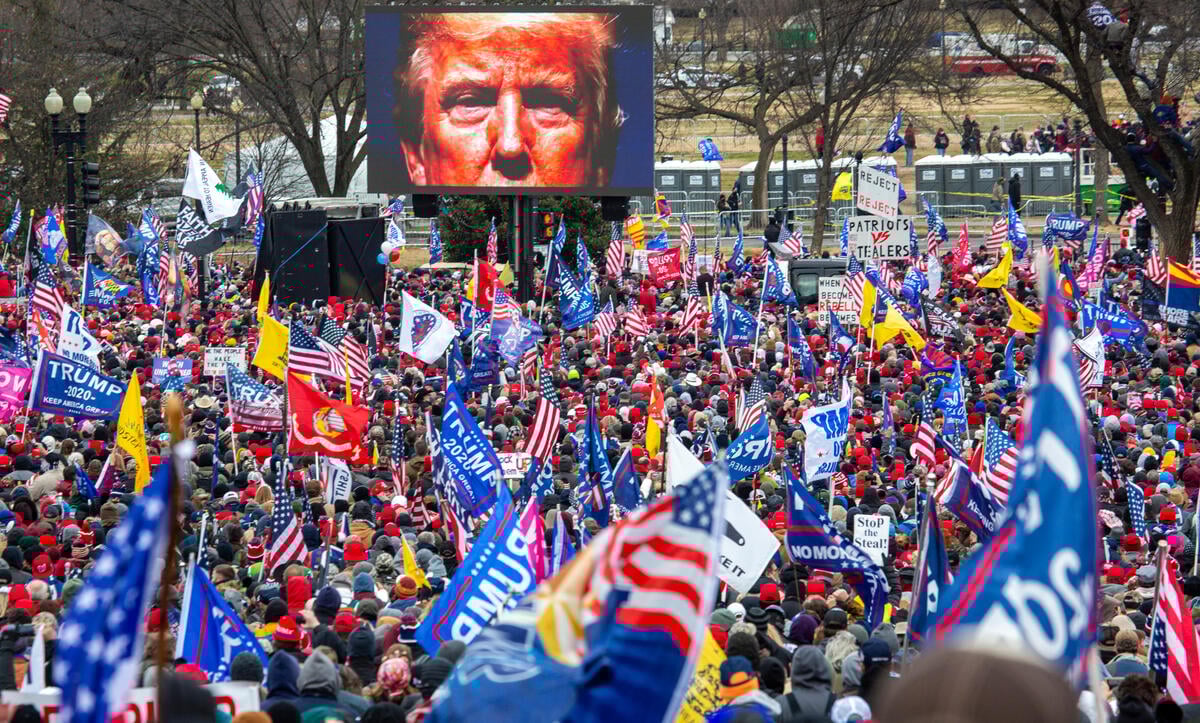 Pro-Trump Rally in Washington DC. © Tim Aubry / Greenpeace