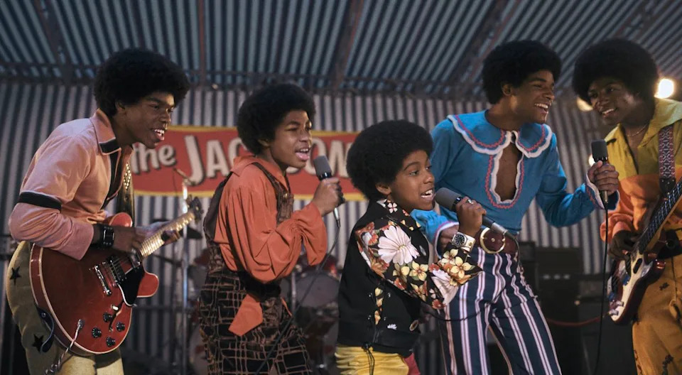 Judah Edwards as Young Tito, Jaylen Hunter as Young Marlon, Juliano Krue Valdi as Young MJ, Nathaniel McIntyre as Young Jackie and Jayden Harville as Young Jermaine in 