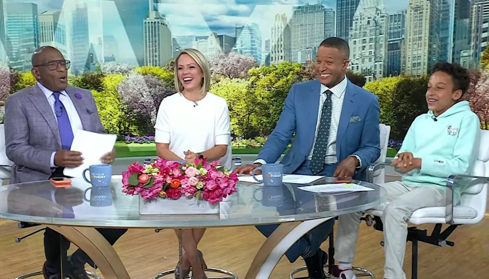 Al Roker, Dylan Dreyer, Craig Melvin and Delano on '3rd Hour of Today' on April 23.Credit: NBC