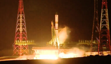 The Roscosmos Progress 95 cargo spacecraft launches from the Baikonur Cosmodrome in Kazakhstan to resupply the Expedition 74 crew aboard the International Space Station.