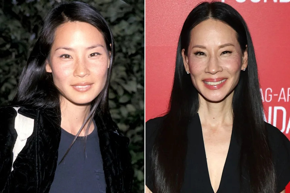 A throwback photo of Lucy Liu, Lucy Liu in December 2025.Credit: Ron Galella, Ltd./Ron Galella Collection via Getty; Manny Carabel/Getty