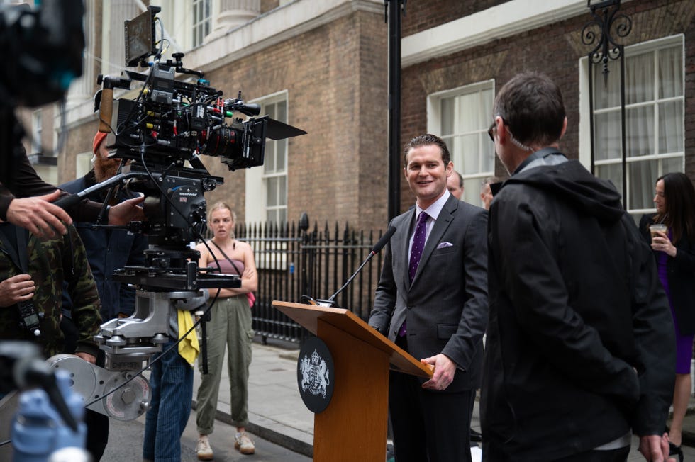 EMBARGOED 16.04.26 00:01 Mark Stanley filming Secret Service mark stanley filming secret service