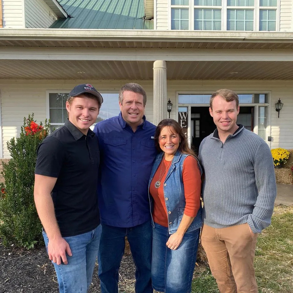 Jeremiah Duggar (left) helped when Joseph Duggar (right, with Jim Bob and Michelle) was in jailCredit: The Duggar Family/Instagram
