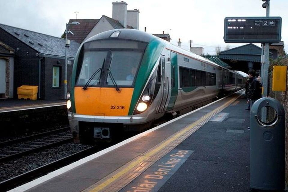 Irish Rail commuter train.