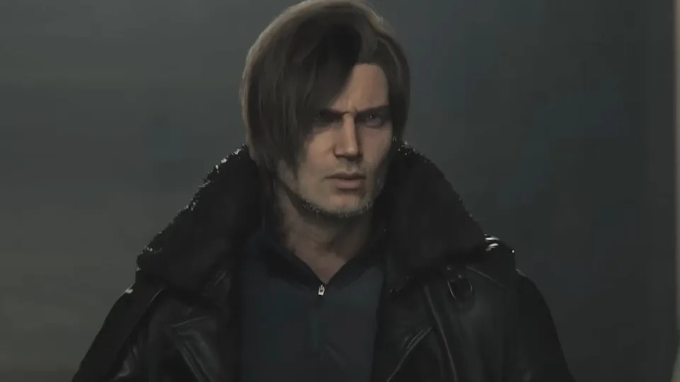  Leon Kennedy wearing his trademark jacket in Resident Evil Requiem. 