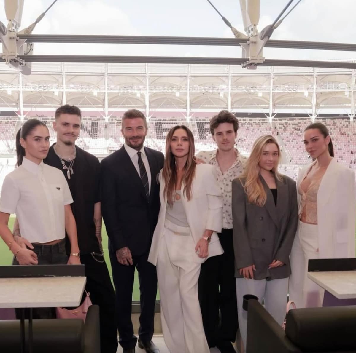Harper joined her family for one of the most significant moments in her father’s career, the inauguration of the new Inter Miami CF stadium, a milestone in his business trajectory. 