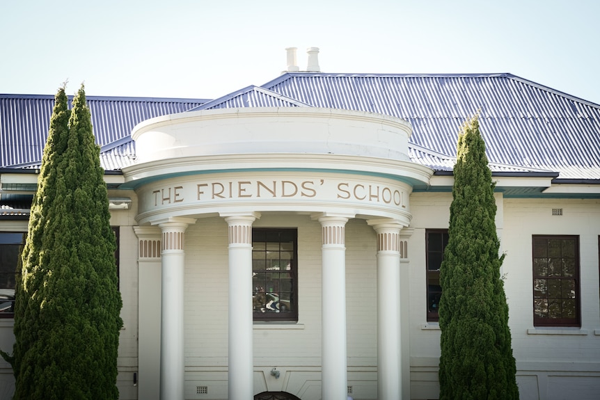 School Signage saying "The Friends School"