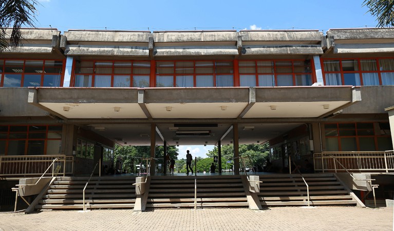 A campus building of Unicamp (State University of Campinas) in Brazil.
