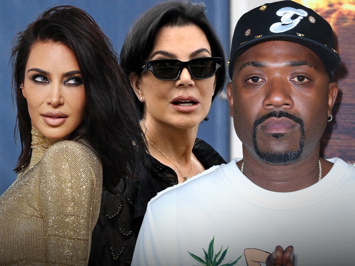 kim kardashian ray j and kris jenner getty 1