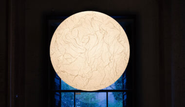 renaissance church glows with lights in davide groppi’s exhibition