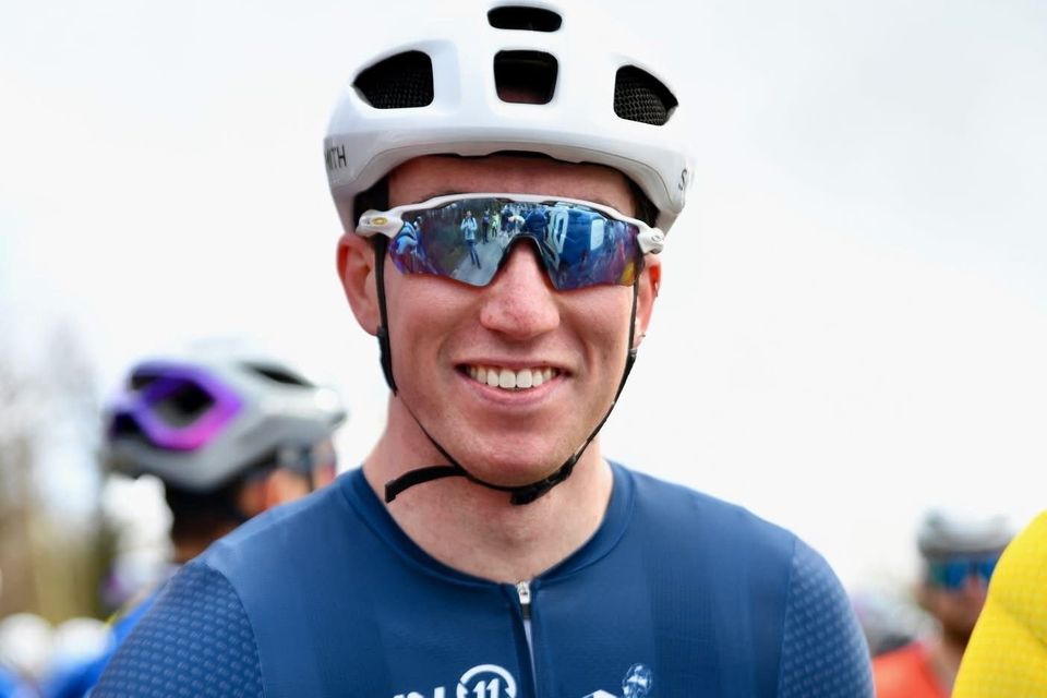Waterford cyclist James O'Shea, winner of the Rás Mumhan C2 Blue Jersey.