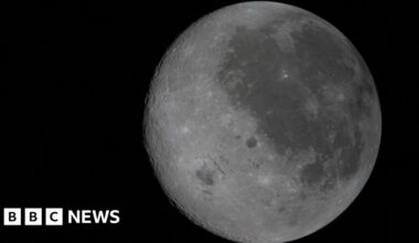 Emotional crew names Moon crater after commander's late wife