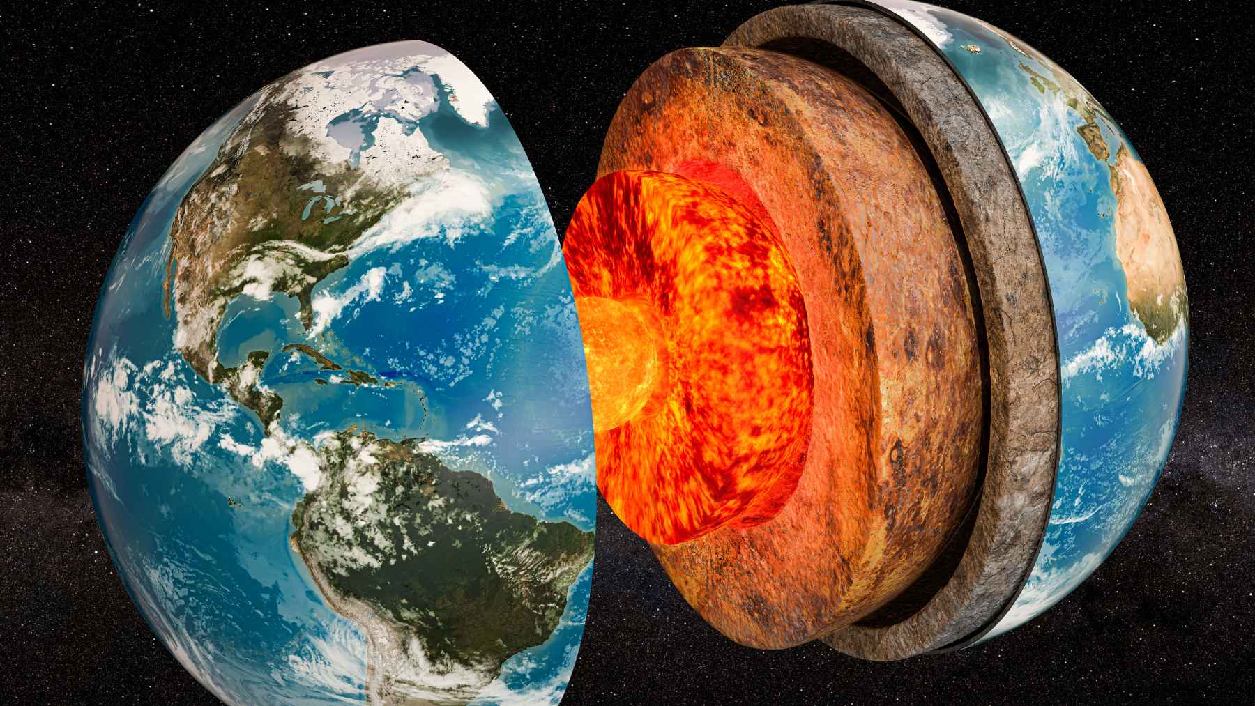 Scientist conducting high-pressure laboratory experiment simulating Earth’s core conditions to study hydrogen and water origins
