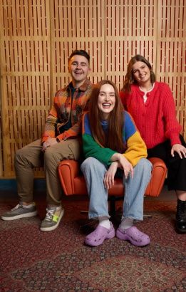 The cast of 2FM Breakfast: Carl Mullan, Roz Purcell and Aisling Bonner. Picture: RTÉ