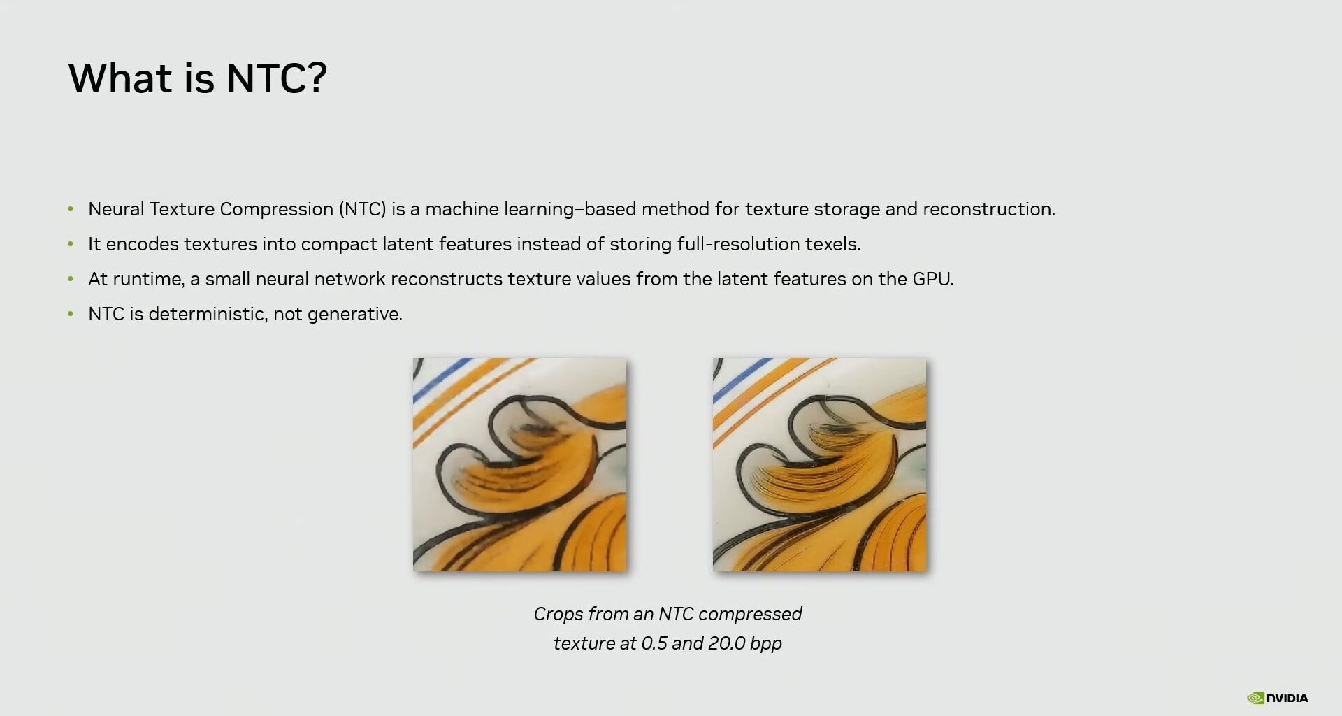 Nvidia's Neural Texture Compression