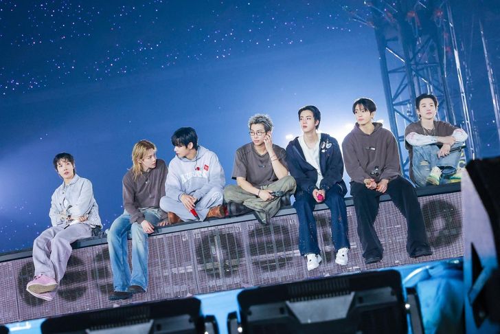 K-pop boy band BTS performs during the Tokyo leg of the group's 'ARIRANG' world tour at Tokyo Dome, Saturday. Courtesy of BigHit Music
