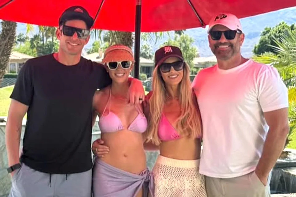 Tarek El Moussa, Heather Rae El Moussa, Christina Haack and Chris Larocca on Easter vacation in 2025Credit: Christina Haack/Instagram