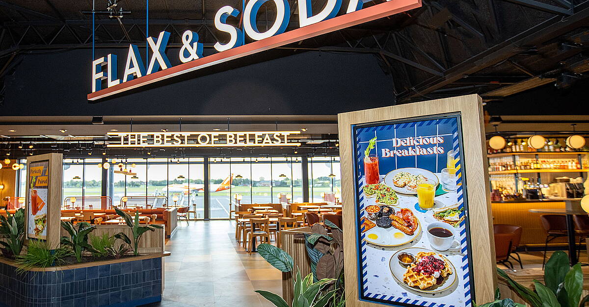 Flax & Soda Opens At Belfast International Airport