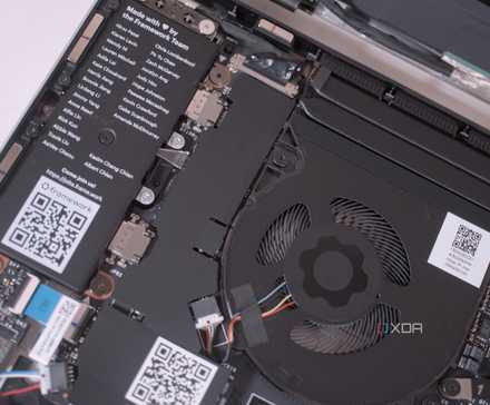 Framework Laptop 13 AMD cooling