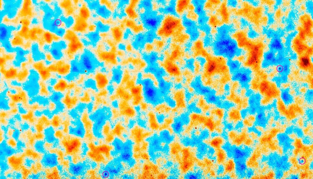 Map of the cosmic microwave background