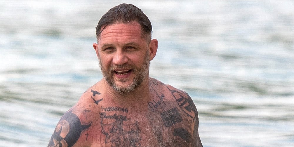 Tom Hardy Goes Shirtless for Beach Day in Barbados with Wife Charlotte Riley | Charlotte Riley, Shirtless, Tom Hardy | Celebrity News and Gossip | Entertainment, Photos and Videos