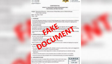 Gardaí aware of fake document shared on social media purporting to be 'operational directive'