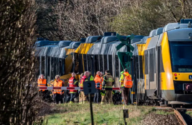 At least 10 people injured after two trains collide in Denmark - The Journal