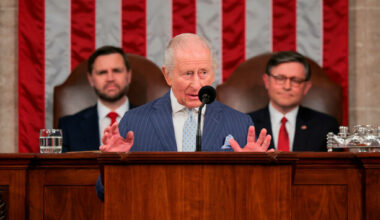 King Charles calls for Nato unity and support for Ukraine in address to US Congress