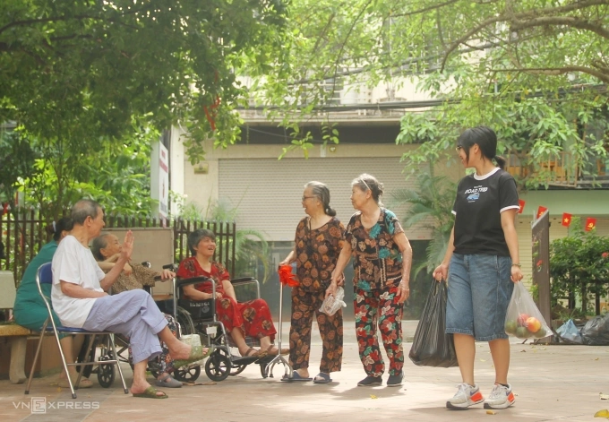 People at a nursing home for the elderly in Hanoi, September 2025. Photo by VnExpress/Phan Duong