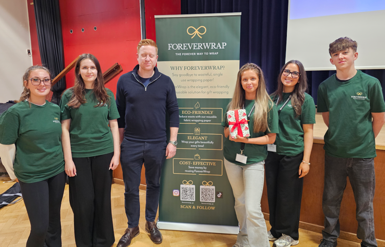 Students with Cllr Doug Pullen