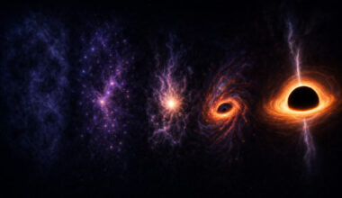 Aggarwal et al. show that the energy released from dark matter decay could alter the chemistry of early galaxies enough to cause some of them to directly collapse into black holes rather than forming stars. Image credit: Aggarwal et al., doi: 10.1088/1475-7516/2026/04/034.