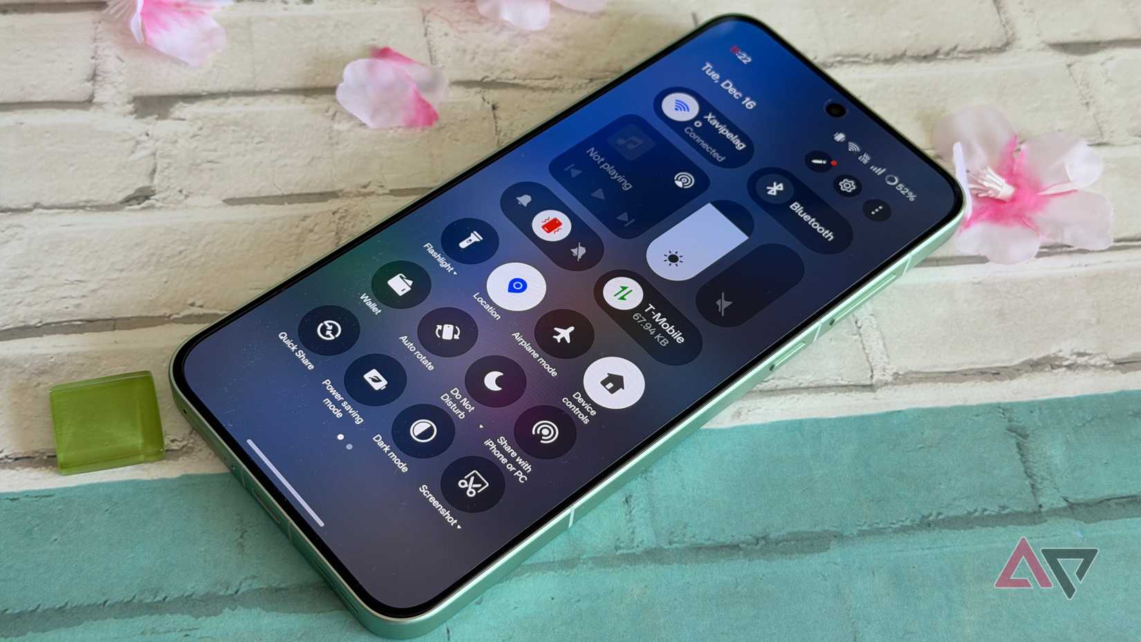 Quick settings displayed on the OnePlus 15R