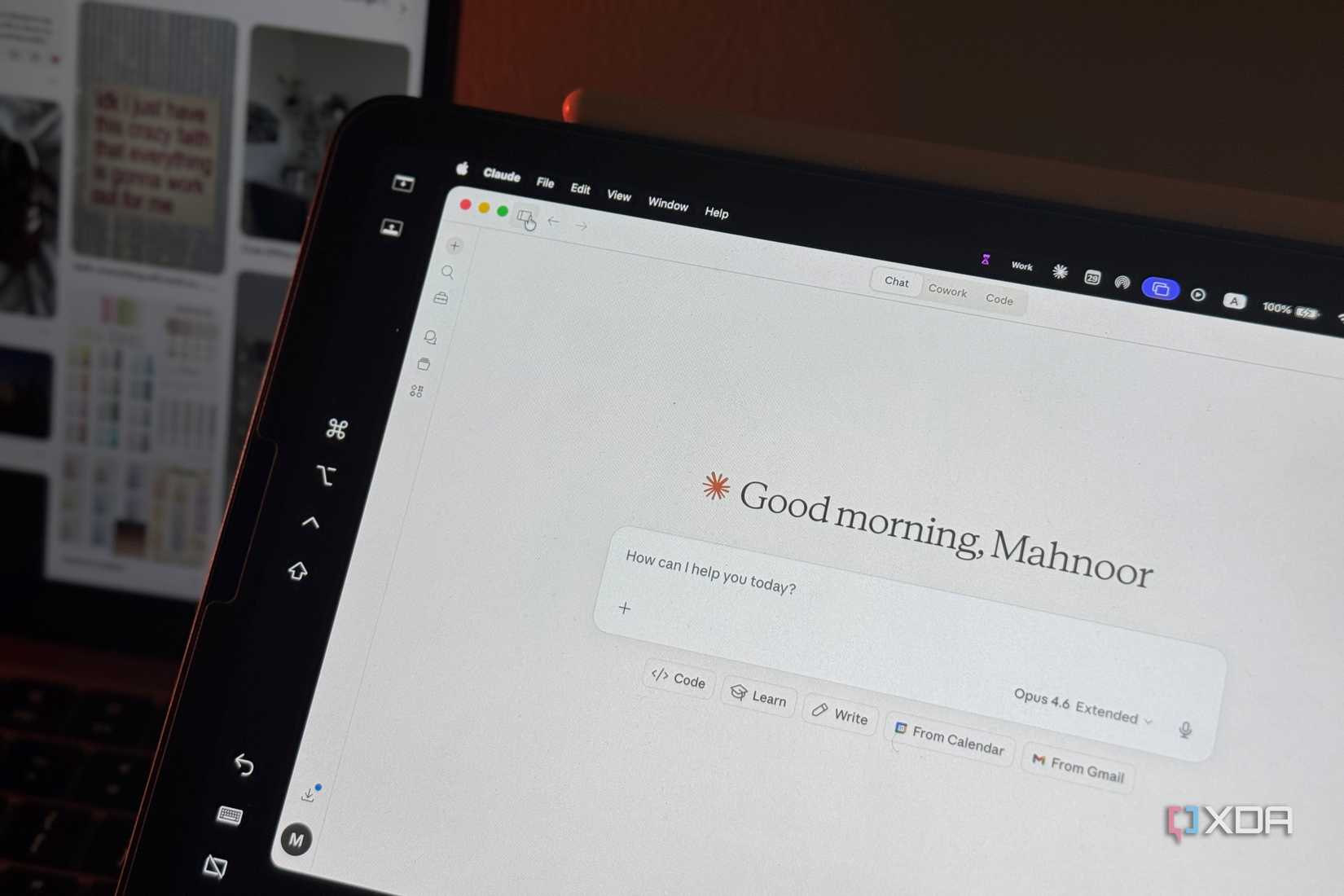 claude good morning page
