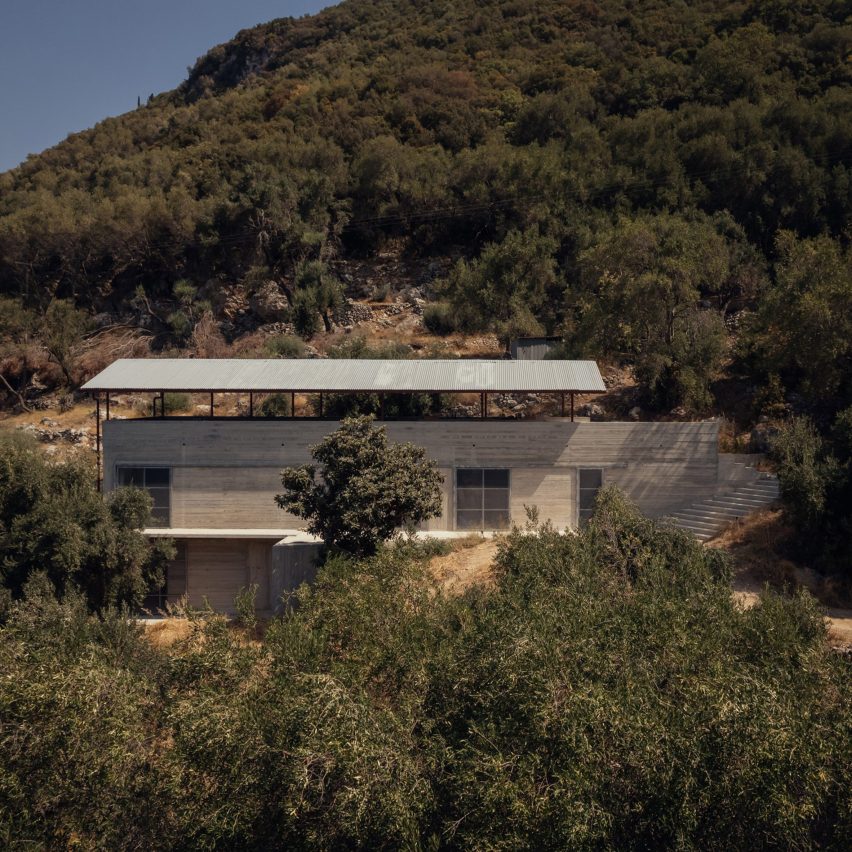 House in an Olive Grove by Invisible Studio