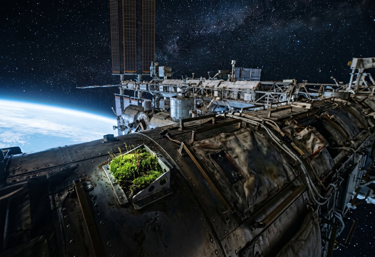 ISS moss hull greening worlds