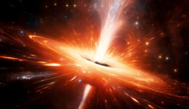 The central object in a spiral galaxy is, conventionally, a super-massive black hole, surrounded by an accretion dish.