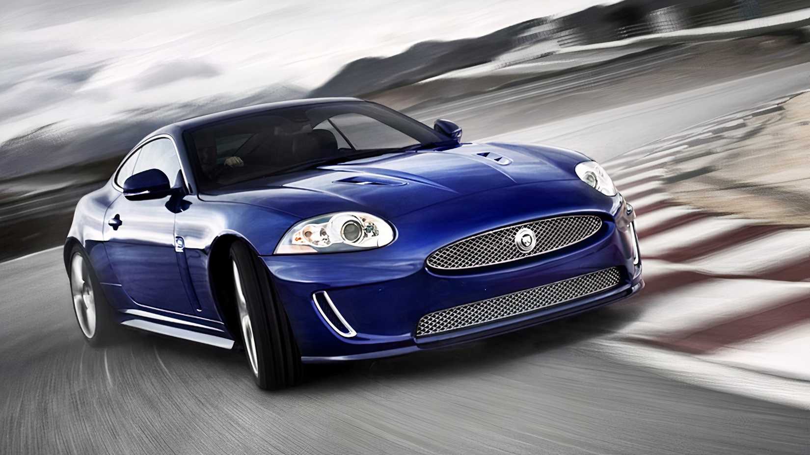 2011 Jaguar XKR front, on track