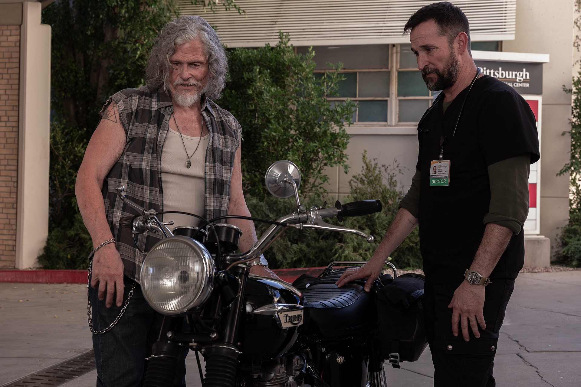 Duke examines the damage. Medics bring in Lyman. (Warrick Page/HBOMAX)