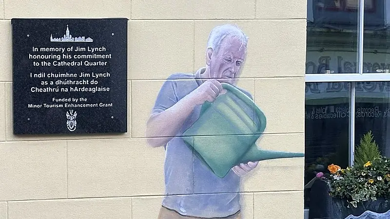 Jim Lynch’s Cathedral Quarter vision in bloom as mural is unveiled